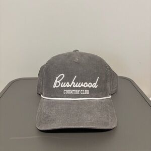 Travis Mathew Gray Bushwood Country Club Corduroy Cap with White Embroidery